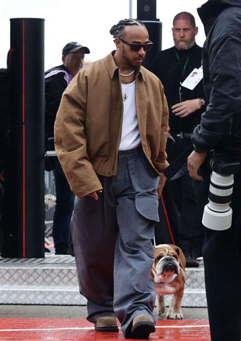 Lewis Hamilton Wore Dior Men, JW Anderson, 